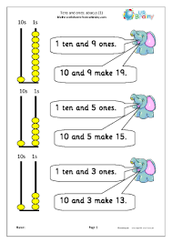 In this tens and ones worksheet, students complete several exercises that help them learn value places and write numbers as tens and ones. Reading And Writing Numbers Maths Worksheets For Year 1 Age 5 6 Urbrainy Com