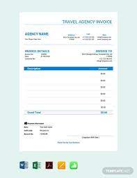 26 travel invoice templates pdf