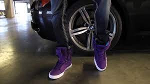 supra tk society purple royal on feet