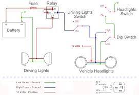 connecting driving lights to high beam