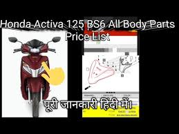 honda activa 125 bs6 body parts spare