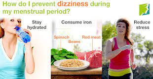 dizziness during your menstrual period