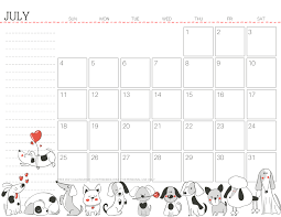 All calendars are available in word, pdf or excel formats which can easy to download, editable, fillable and print. Free Printable July 2021 Calendar Pdf Cute Freebies For You