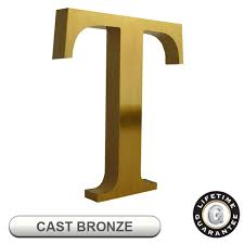 gemini cast bronze sign letters by