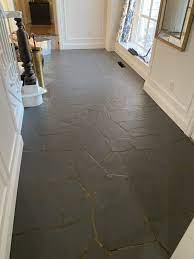 how to paint an outdated slate floor