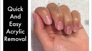how to remove acrylic nails easy fast