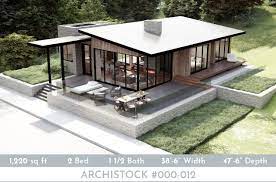 Contemporary Cabin House Plan 2
