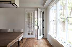 Wood French Doors With Custom Grille