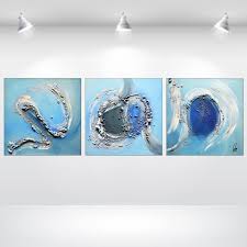 abstract acrylic painting canvas wall