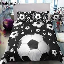 black background football bedding set