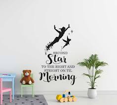 Peter Pan Second Star Wall Decal