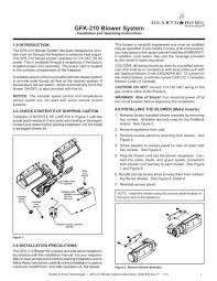 Gfk 210 Blower System Heatilator