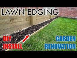 Diy Lawn Edging Installation Garden