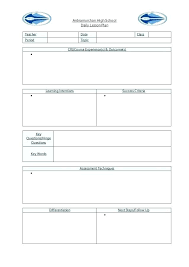 Free Printable Lesson Plans For Toddlers High School Daily Lesson
