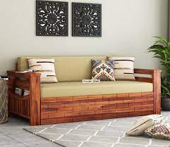 sereta sheesham wood sofa bed