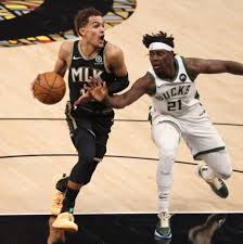 Bucks hold off suns late in thrilling game 5 to move one win from nba championship. Bucks Beat Hawks And Advance To The N B A Finals The New York Times