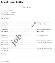 Informal Cover Letter Email Example Sample For Resume Sending