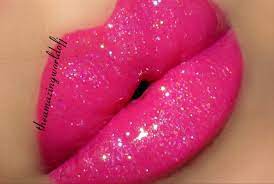 pink glitter lips how to paint a