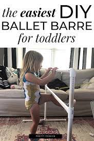 diy portable toddler ballet barre