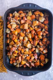 balsamic roasted root vegetables