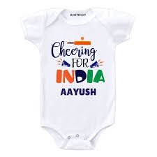 cheering for india kids outfit knitroot