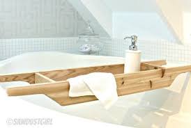 After the hissy fit that followed, i figured i needed a bathtub tray. Diy Gift Ideas Cedar Bathtub Caddy Sawdust Girl
