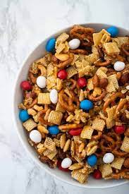 sweet and salty snack mix the happier