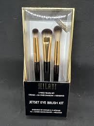milani jetset eye brush kit 3 brushes