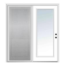 clear glass full lite hinged patio door