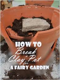 clay pot for a fairy garden