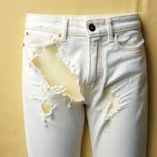 get stains out of white jeans