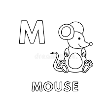 Children love to learn the names of zoo animals. Vector Cute Cartoon Animals Alphabet Mouse Coloring Pages Stock Vector Illustration Of Mousy Alphabet 148756939