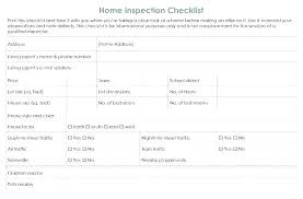 Free Home Inspection Checklist Structural Template