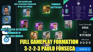 Visit the pes futebol forum for more option files. Gameplay Formasi 3 2 2 3 Paulo Fonseca Efootball Pes 2021 Mobile Full Gameplay Part 17 Youtube