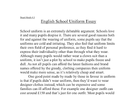 Uniform essay conclusion Segamdns  Writing Essay Conclusions Essay Myself Essay Energy     Writing An Argumentative Essay On School Uniforms   Vilondon org