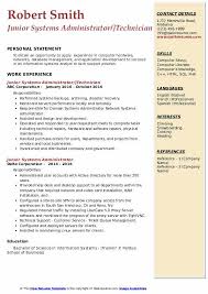Click the button below to make your resume in this design. Junior Systems Administrator Resume Samples Qwikresume
