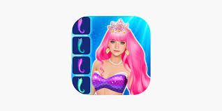 mermaid dress up game on the app