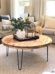 Wooden Spool Coffee Table Secure