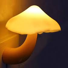 Amazon Com Esupport Mushroom Shaped Energy Saving Sensor Led Night Light With Plug Yellow Average Life Expectancy 50000h Baby