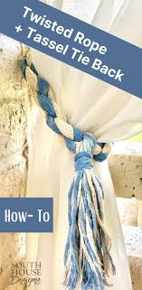 how to make curtain tie backs south