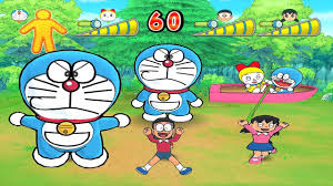 Doraemon Wii Game #48 | Doraemon cùng đồng bọn chơi đua thuyền vẽ tranh và đèn  pin thu nhỏ - YouTube