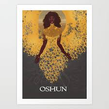 orisha oshun art print by numythology