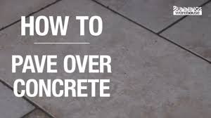 how to pave over concrete the simple
