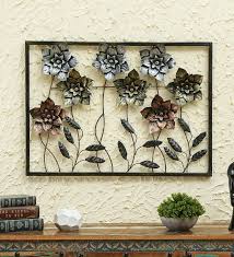 Wrought Iron Framed Leaf Wall Art