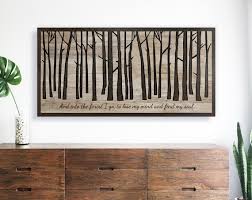Unique 3d Birch Tree Wall Art Custom