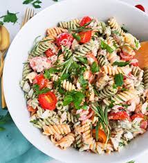 creamy herb tuna pasta salad