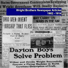 Wright Brothers Newspaper Articles 1902 1914