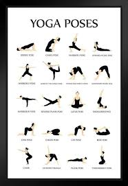 Amazon Com Workout Posters For Home Gym Yoga Poses