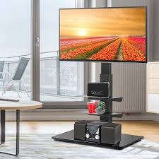 yomt floor tv stand with mount for