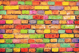 color brick wall magnificent colors